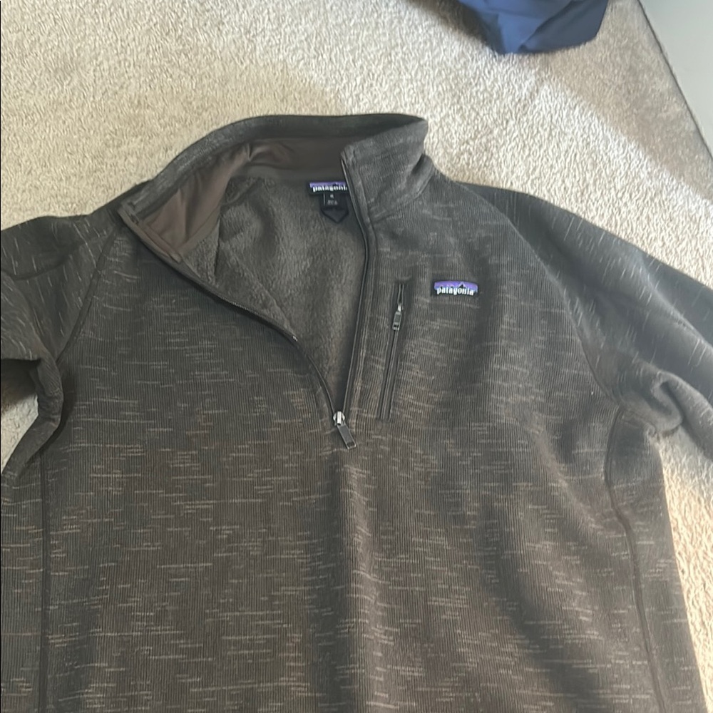 Patagonia Brown Quarter-Zip Fleece